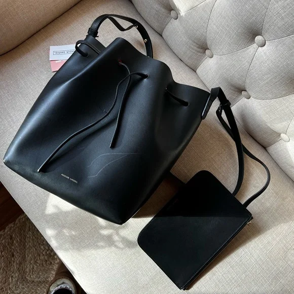Mansur Gavriel Leather Bucket Bag - Picture 5 of 8